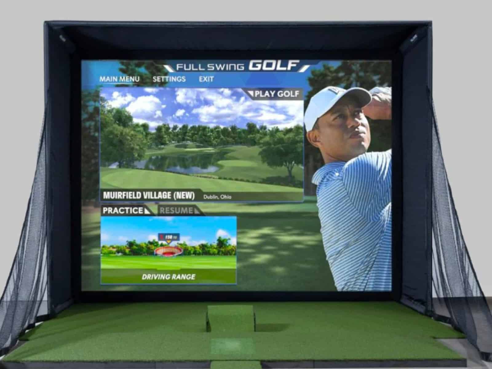 what golf simulator tiger woods use